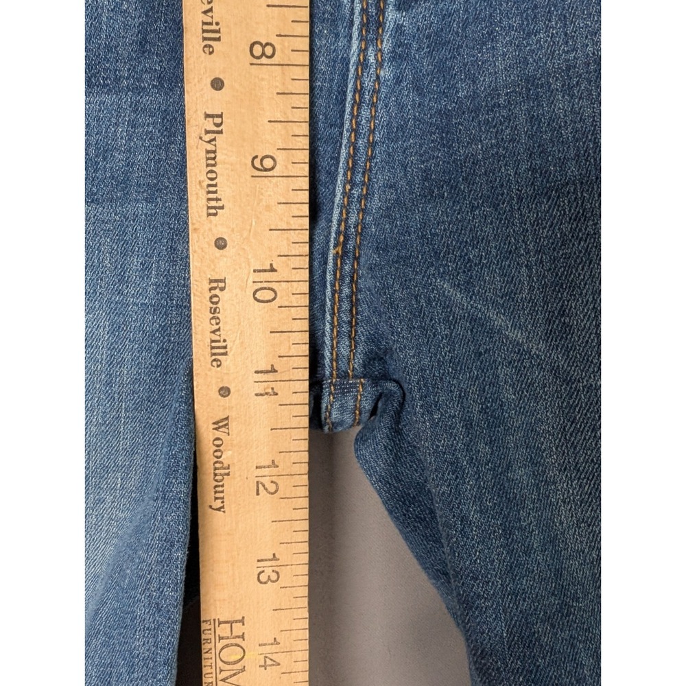 Driftwood Jackie High Rise Floral Embroidered Skinny Jeans Medium Wash Size 32 - Picture 10 of 10